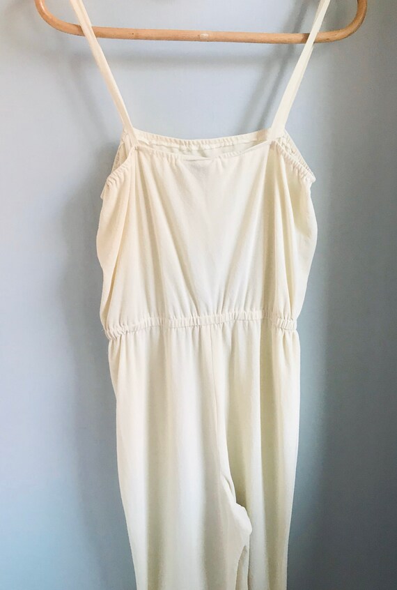 Ladies vintage jumpsuit, cream white, Julie Mille… - image 7