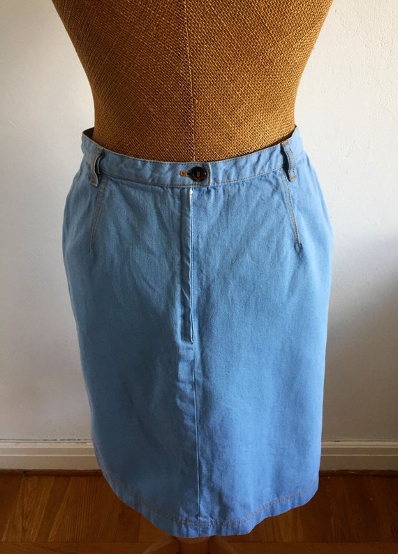 Vintage denim skirt, 1980s /1990s, Pret a Porter - image 7