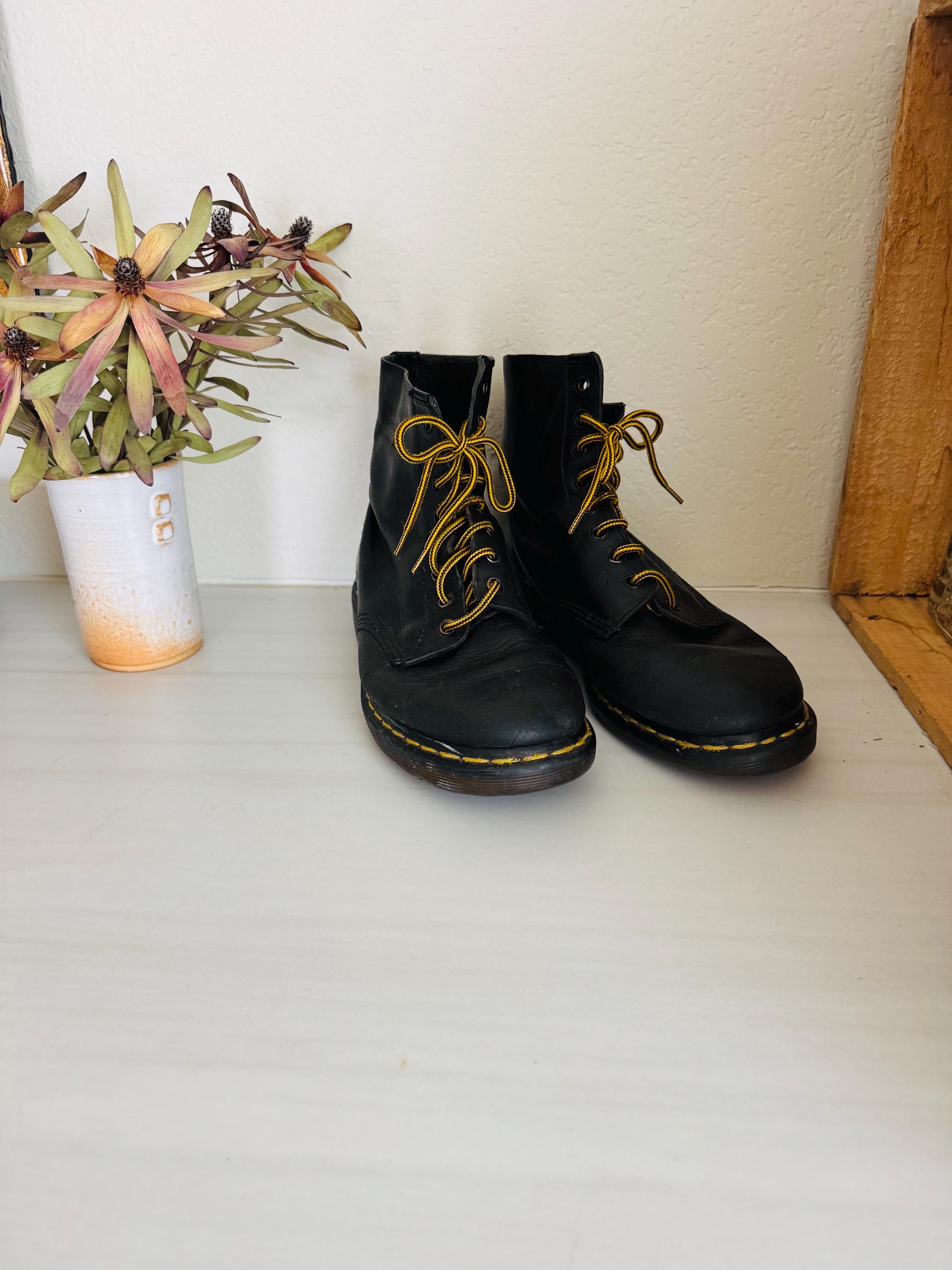 Vintage Doc Martens, Ankle Boots, Black, Lace Up - Etsy