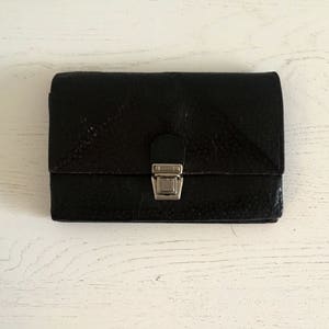 Cartera rústica vintage, cuero marrón, hombre, mujer