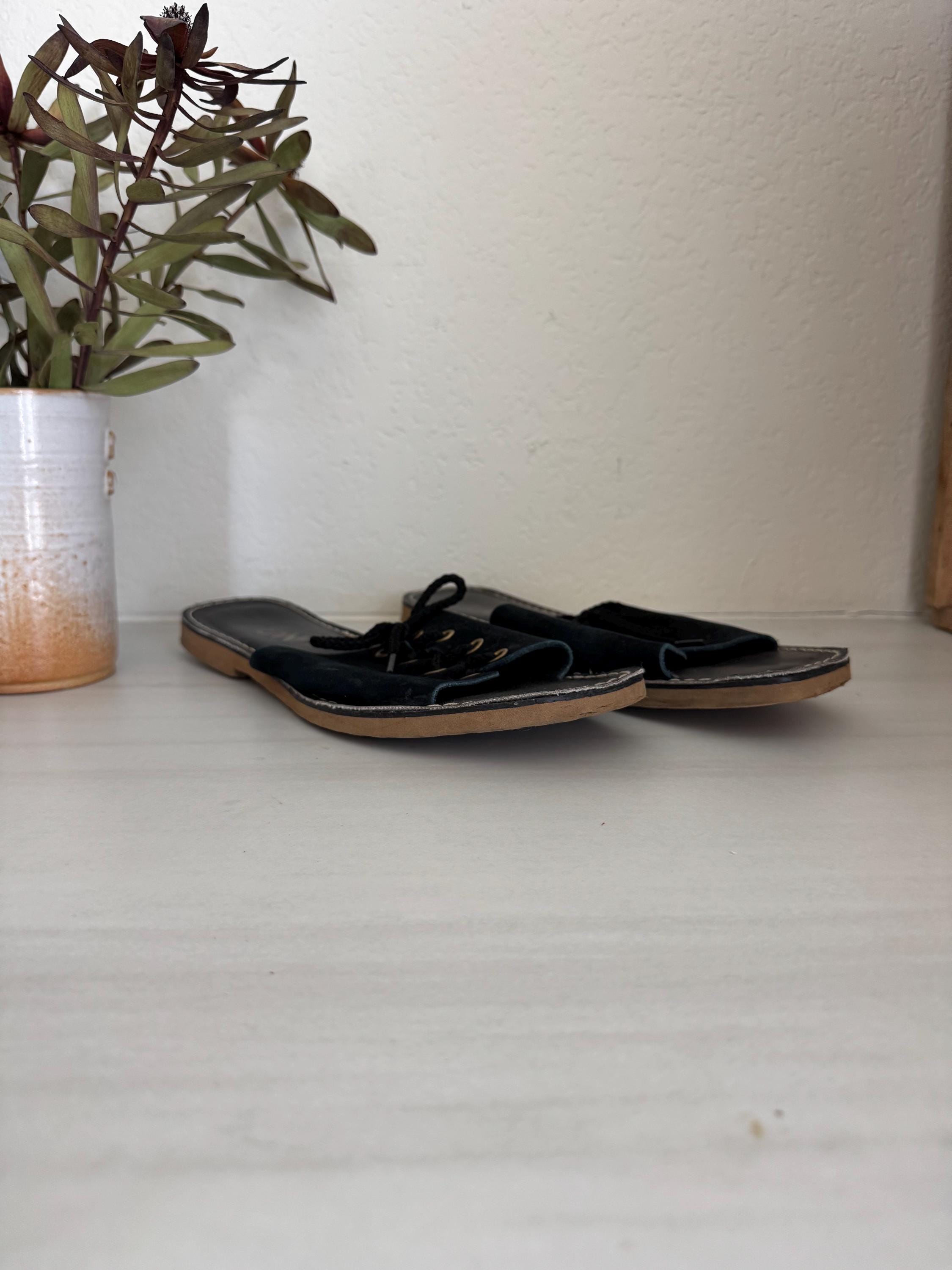 KINO Men’s HandMade Genuine‎ Leather Sandals SZ 12 Great Condition KINO Key West Natural Leather Classic Sandal Shoes Dark  main image 3