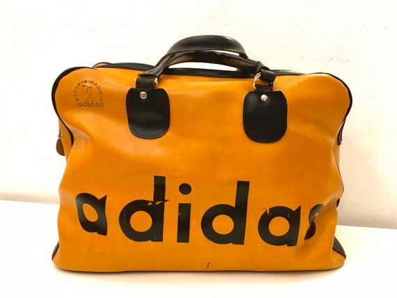 Incroyable sac de sport Adidas Original des années 60 vintage jaune  moutarde rétro collectionneurs sac de tennis sac à main sac de voyage -   France