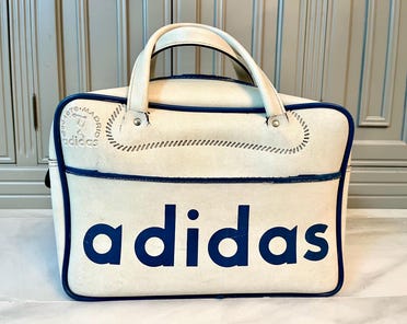 Sac De Sport Vintage 70's Vert, Motif Ballon Foot - Sans Marque