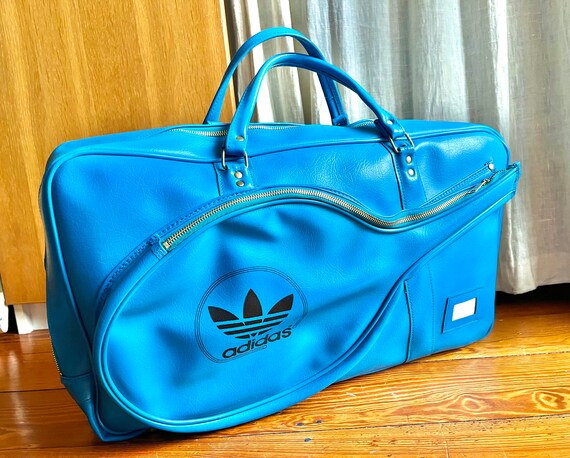 70s80s  VINTAGE BAG テニス Vintage 70's Adidas TENNIS Bag Handbag Retro Blue Deadstock