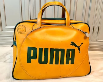 Vintage 70s Puma Bag: Retro Blue Gym Duffel - Etsy