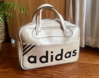 VERY RARE!! Adidas 60's Authentic Vintage Handbag travel gym unique exclusive piece deadstock retro white