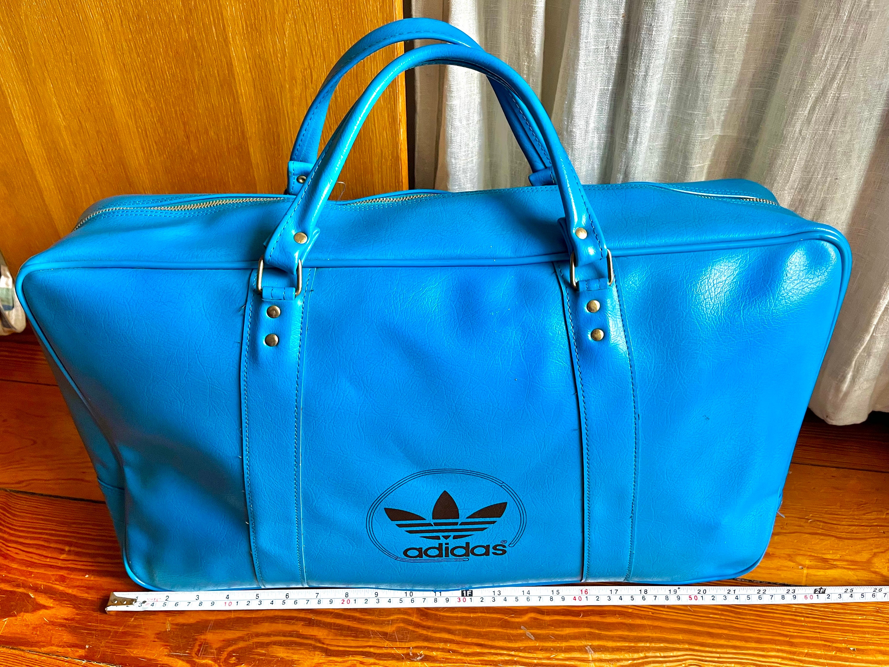 70s80s  VINTAGE BAG テニス Vintage 70's Adidas TENNIS Bag Handbag Retro Blue Deadstock