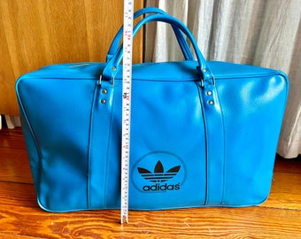 Vintage 70's Adidas TENNIS Bag Handbag Retro Blue Deadstock