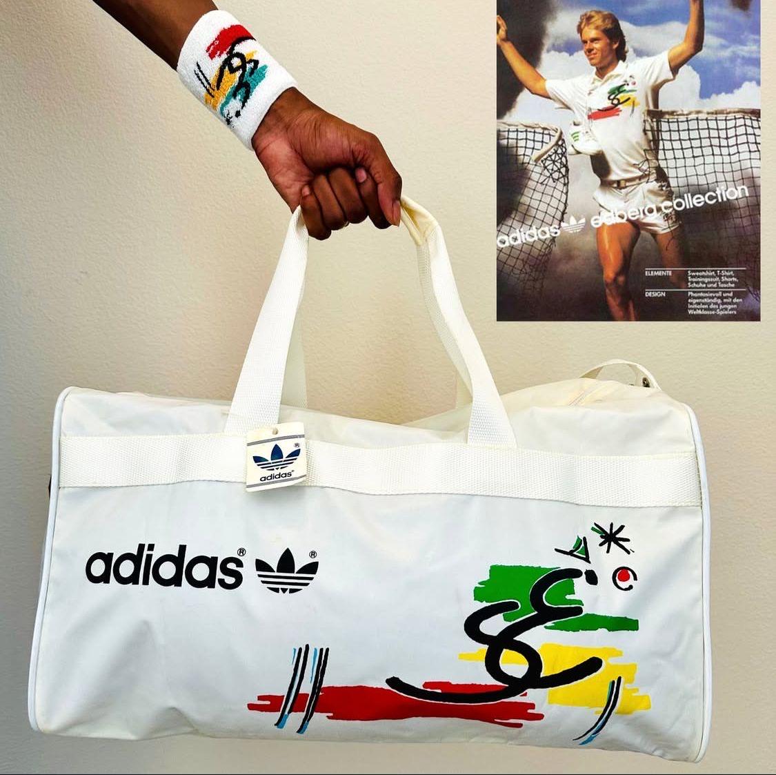 New Old Stock Adidas Tennis Stefan Edberg PACK Bag & Wristband New Old Stock Adidas Tennis Stefan Edberg PACK Bag & Wristband