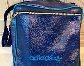 80-90s French Adidas Shoulder Bag アディダス Adidas Originals Messenger Bag Black Trefoil Logo Airliner