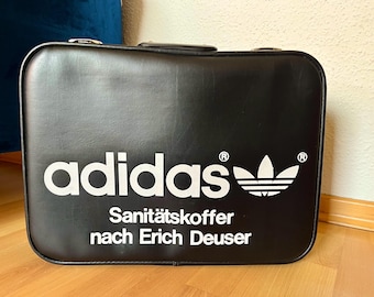 Amazing Vintage Adidas 70’s Erich Deuser Sanitarycase Suitcase Briefcase very rare Black deadstock collector
