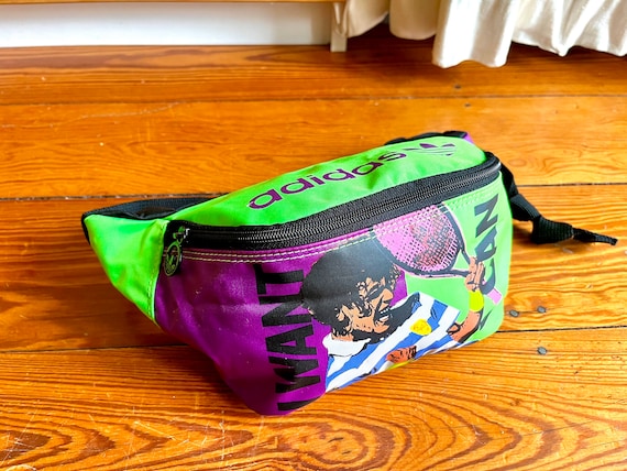 ADIDAS TORSION Bum BAG Vintage 80's I Want I Can Deadstock