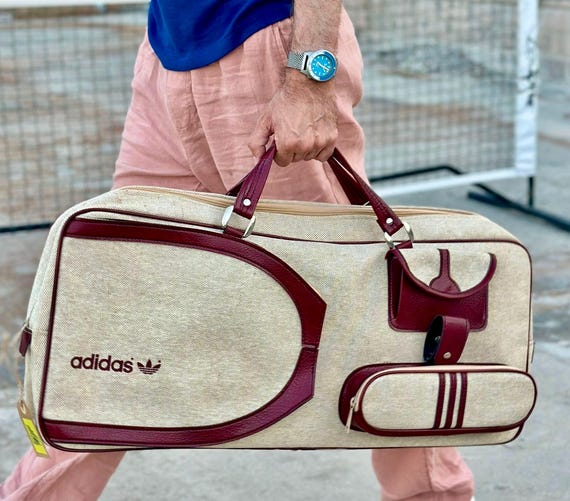 Very rare Vintage Adidas 70’s Tennis Travel bag Pickleball authentic original collectors photoshooting advertising production