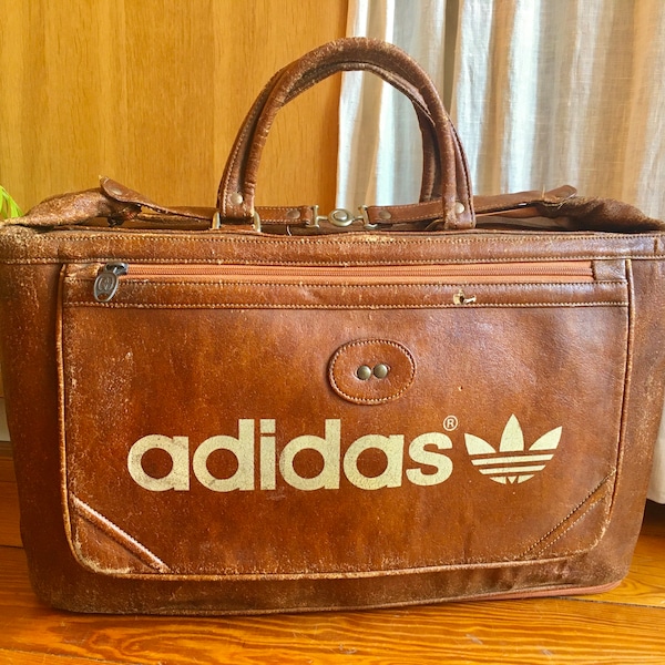Adidas Leather Bag Etsy