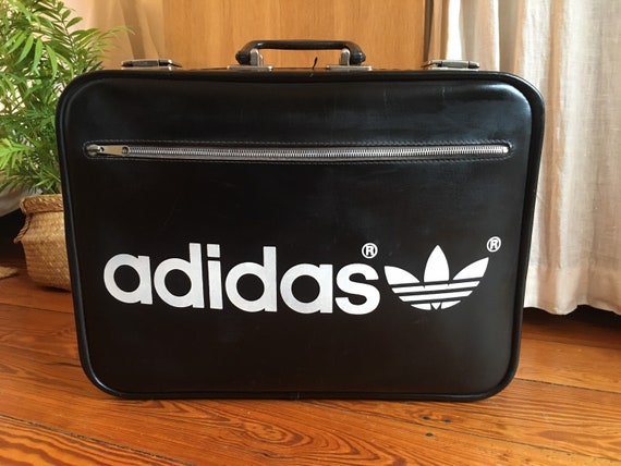 Amazing Vintage Adidas 70's Briefcase Very Rare Black