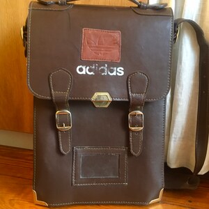 Original Adidas 70er Jahre Tasche Vintage Desdstock Office LAPTOP Retro Umhängetasche für Sammler, authentisch, hergestellt in Westdeutschland