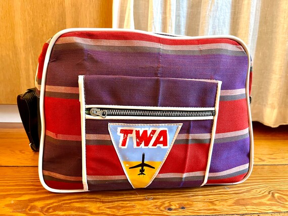 50sレアTWA(トランスワールド航空)オリジナルCAデザインラゲージステッカー 50sレアTWA(トランスワールド航空)オリジナルCAデザインラゲージ