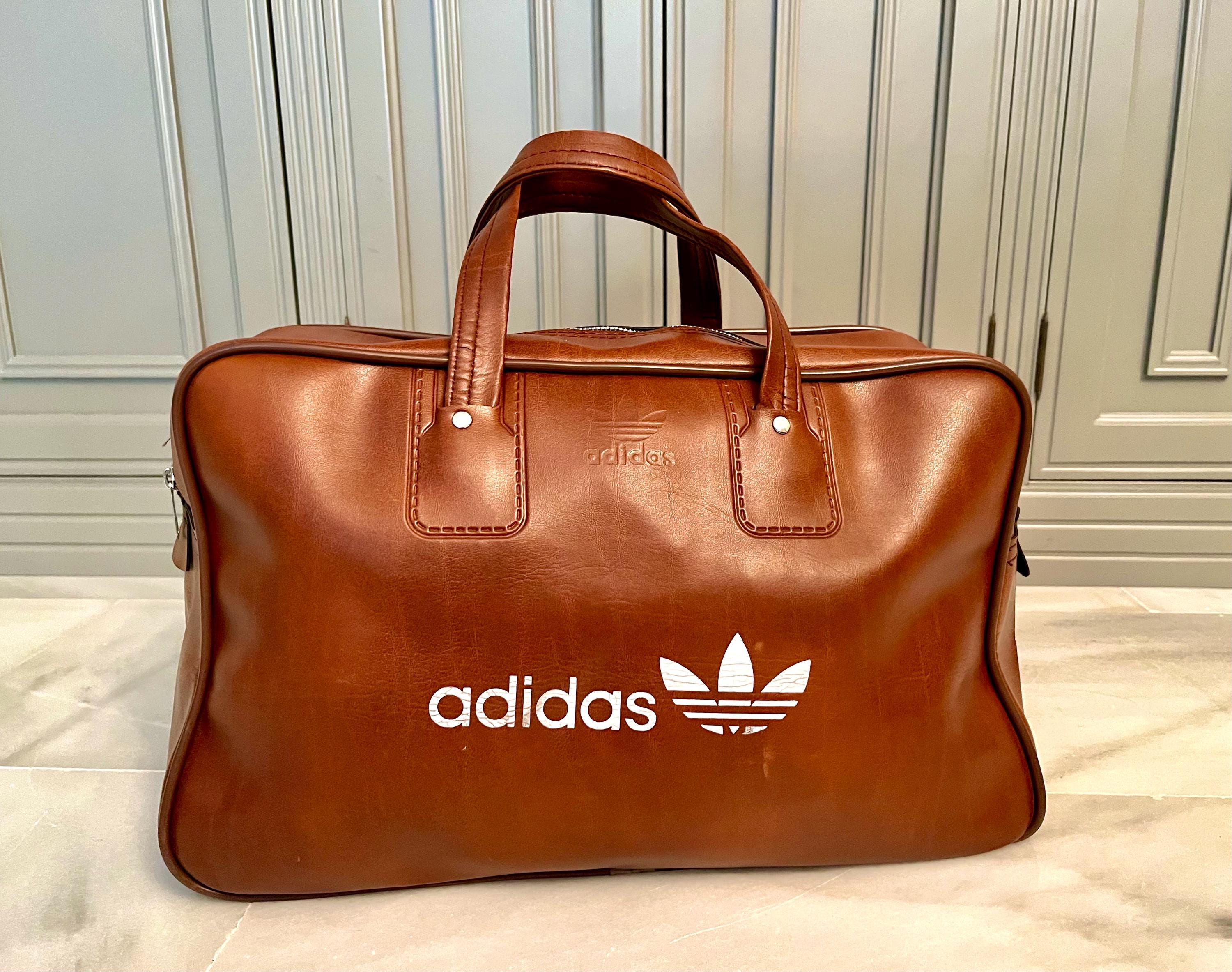 Adidas Leather Gym Bag - Etsy