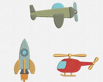 Helicopter Mini Machine Embroidery Design - Etsy