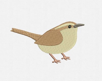 Carolina Wren Machine Embroidery Design - 6 Sizes