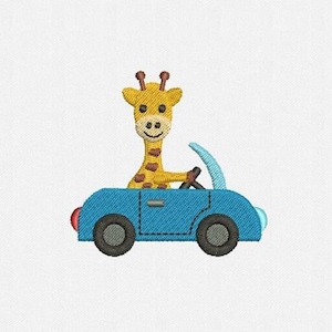 Giraffe Machine Embroidery Design - 3 Sizes
