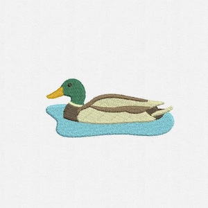 Mallard Duck Machine Embroidery Design - 3 Sizes