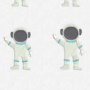 Mini Astronaut Machine Embroidery Design - 4 Sizes