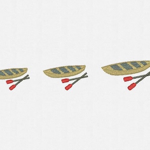 Mini Boat Machine Embroidery Design - 3 Sizes
