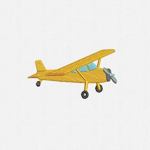Plane Machine Embroidery Design - 10 Sizes