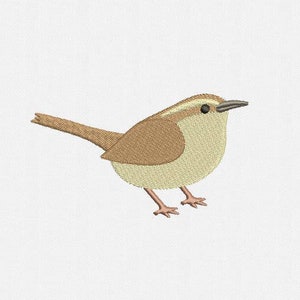 Carolina Wren Machine Embroidery Design - 6 Sizes