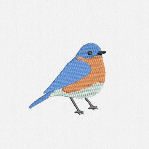 Eastern Bluebird Maschinenstickerei Design - 3 Größen