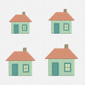 Home Machine Embroidery Design - 4 Sizes