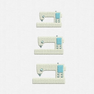 Mini Sewing Machine - Machine Embroidery Design - 3 Sizes