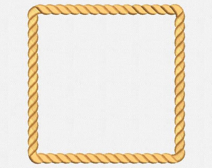 Machine Embroidery Rope Frame Square Rope Frame Machine Embroidery Designs - 5 Sizes - Etsy