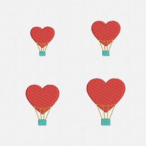 Mini Valentines Day Machine Embroidery Design - 4 Sizes