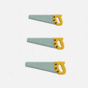 Mini Hand Saw Machine Embroidery Design -  3 Sizes