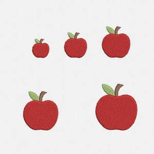 Mini Apple Machine Embroidery Design - 6 Sizes