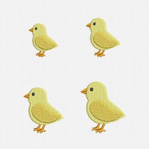 Mini Chick Machine Embroidery Designs - 4 Sizes