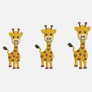 Mini Giraffe Machine Embroidery Design - 6 Sizes