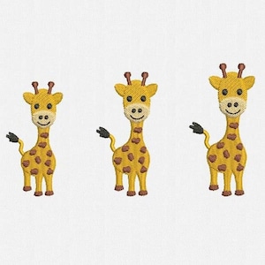 Mini Giraffe Machine Embroidery Design - 6 Sizes