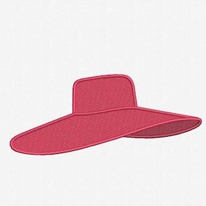 Women&#39;s Hat Machine Embroidery Design - 4 Sizes