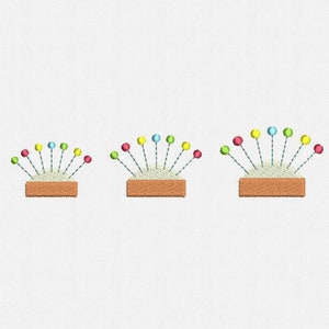 Mini Sewing Pin Cushion Machine Embroidery Design - 3 Sizes