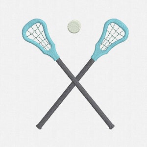 Lacrosse Sticks Machine Embroidery Design - 4 Sizes