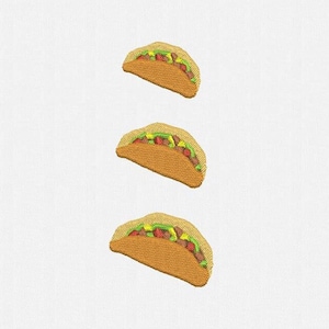 Mini Taco Machine Embroidery Design - 3 Sizes
