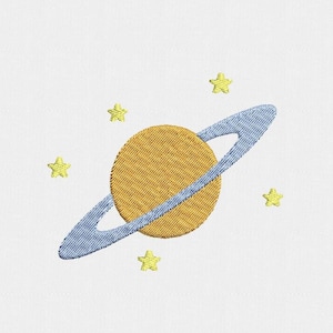 Saturn Machine Embroidery Design - 4 Sizes