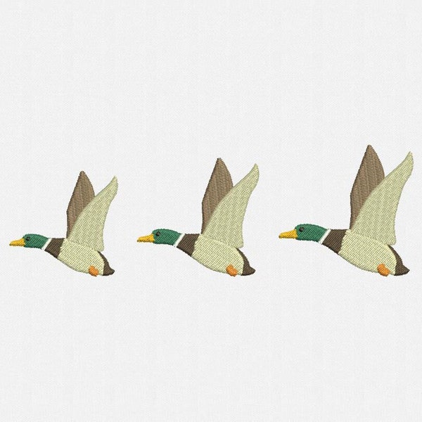 Mallard Duck Machine Embroidery Design - 3 Sizes