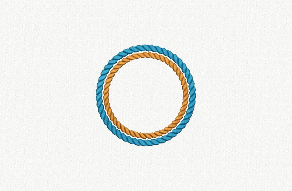 Double Rope Frames Machine Embroidery Designs - 7 Sizes - Etsy