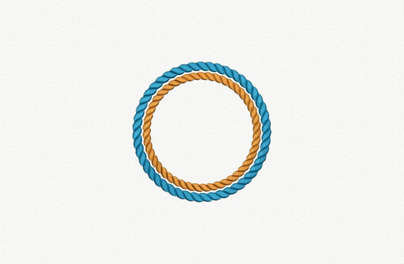 Double Rope Frames Machine Embroidery Designs 7 Sizes - Etsy