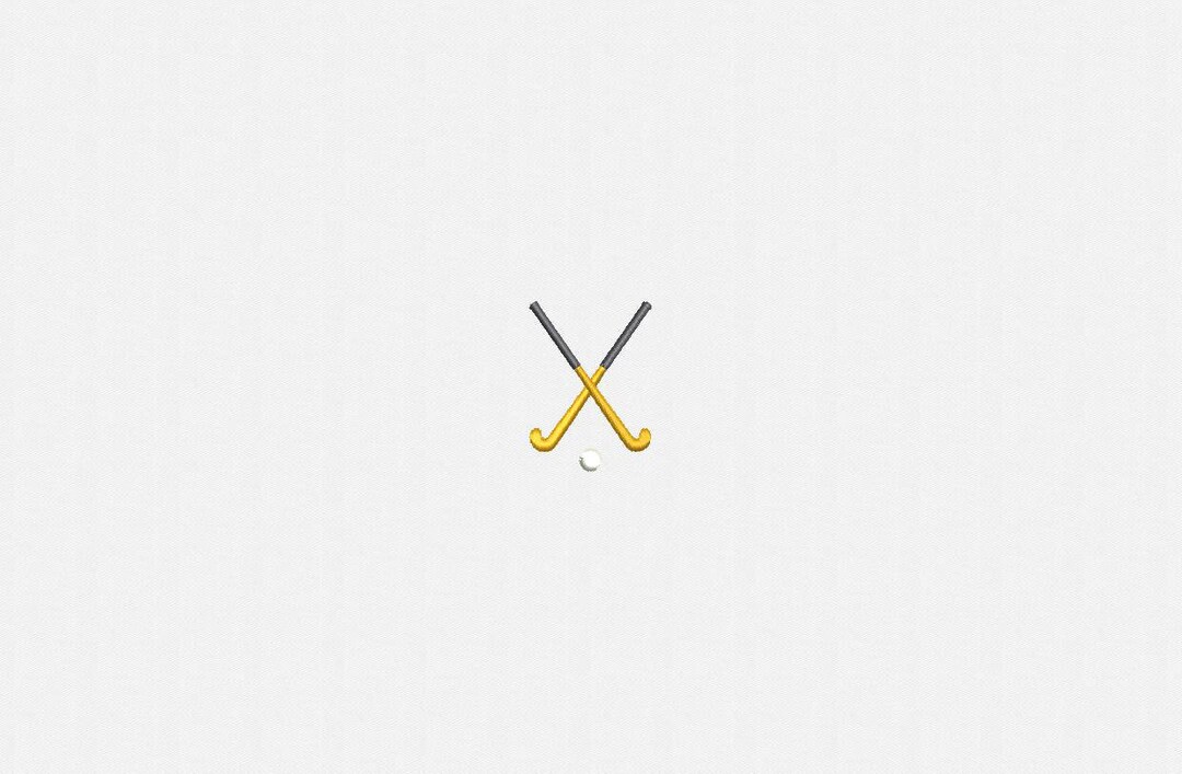 Mini Field Hockey Machine Embroidery Design 3 Sizes Etsy