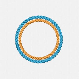 Double Rope Frames Machine Embroidery Designs - 7 Sizes - Etsy